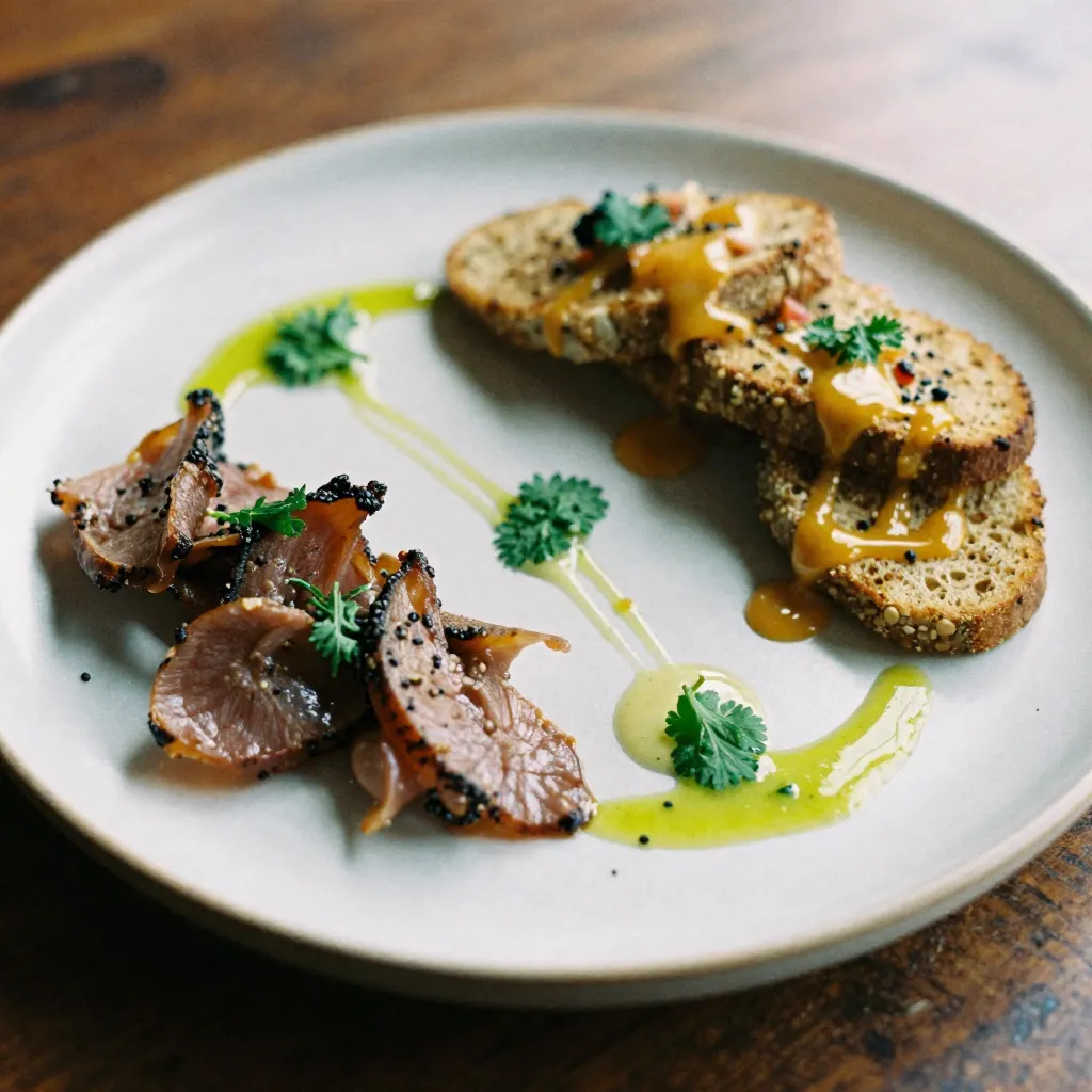 Food plating for photography